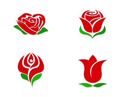玫瑰花的符号图案大全图片