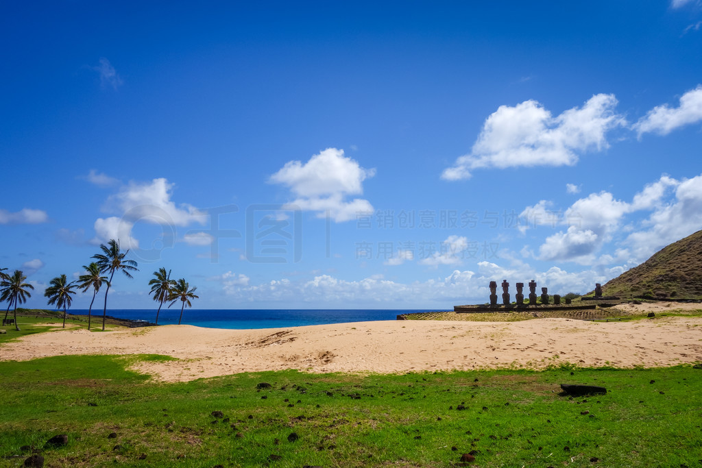 Anakena ̲ Moais ַ ahu Nao NaoڵAnakena ̲ Moais ַ ahu Nao Naoڵ