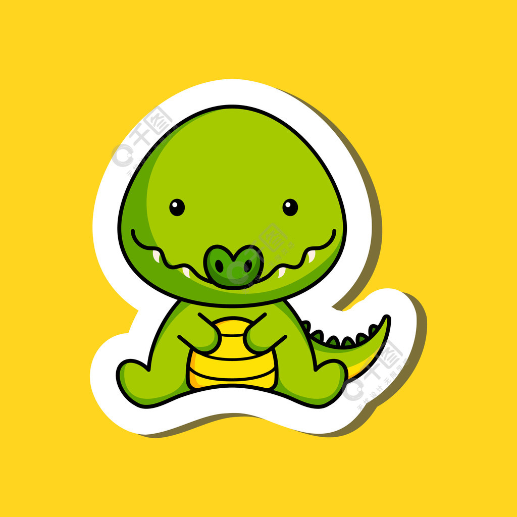 卡通鳄鱼logo图片
