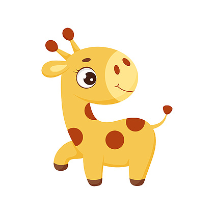 548可爱的小长颈鹿