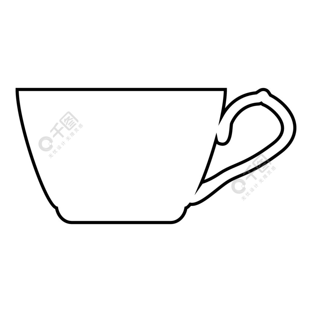 茶杯的简笔画画法图片