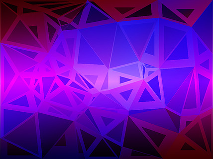 粉红色紫色蓝色抽象随机尺寸低聚几何背景