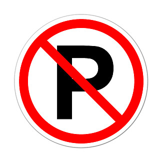 白<i>色</i><i>背</i><i>景</i>上禁止停车标志