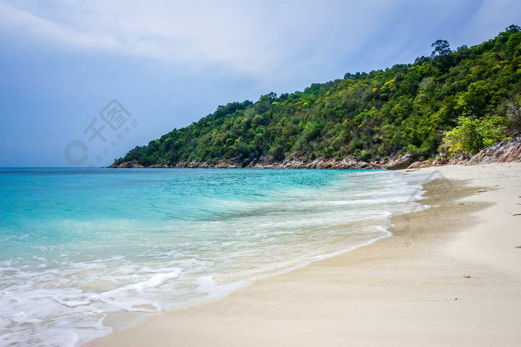 馬來西亞登嘉樓停泊島的浪漫海灘浪漫海灘停泊島登嘉樓馬來西亞