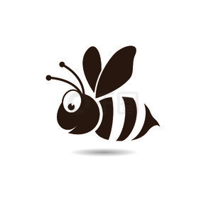 蜜蜂logo简笔画图片