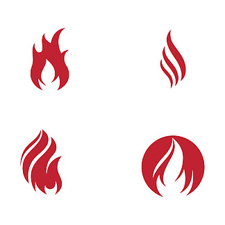 火<i>焰</i>图标火矢量设计模板