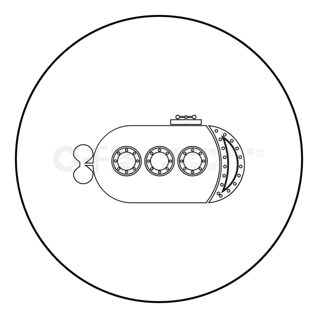 Bathyscaphe ˮ´ǱͧͼԲԲɫʸͼƽʽͼ Bathyscaphe ˮ´ǱͧͼԲԲɫʸͼƽʽͼ