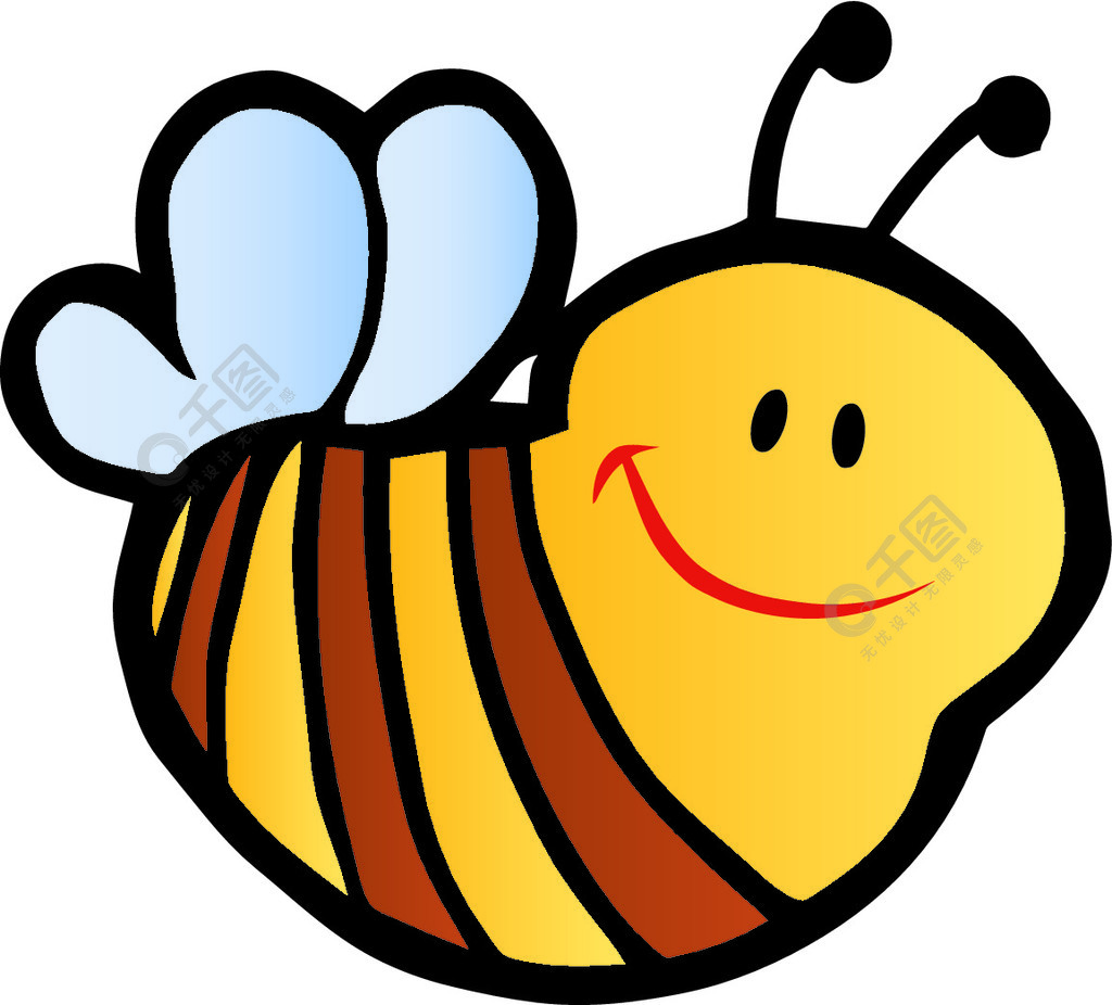 蜜蜂简笔画拟人图片