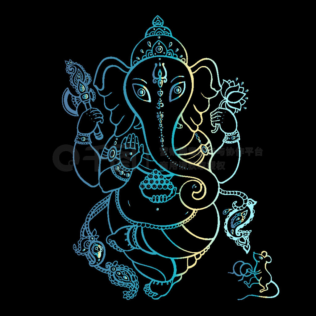 ƵĽɫ Ganapati ڤ롣ӡȽ١ʸֻͼʽڤ