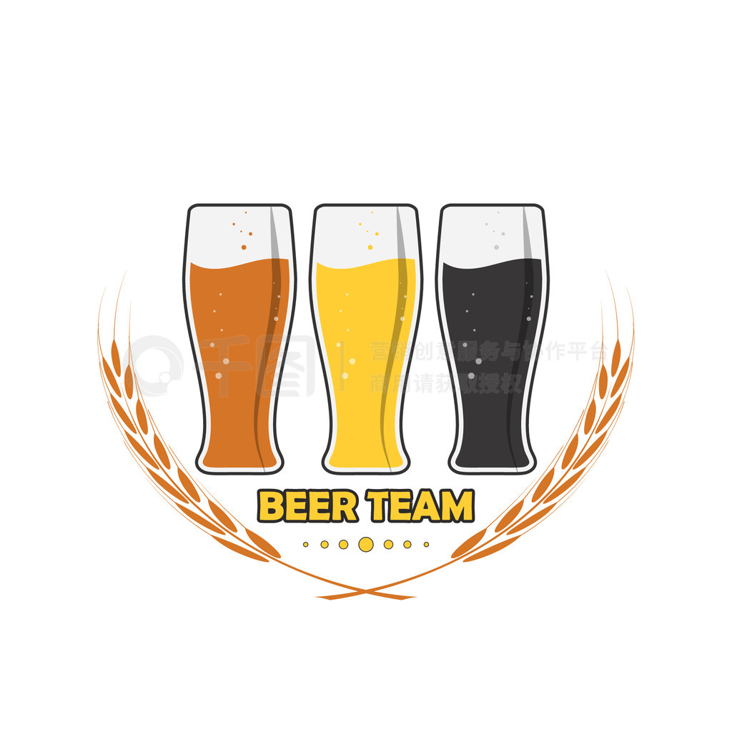 ơƱд BEER TEAM һֽ־ֽƵļ塣ڰɫϵɫʸͼ