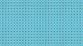 蓝色马赛克三角形瓷砖地板或墙纸的墙壁装饰。建筑设计图案材质纹理背景，3d 抽象插图
