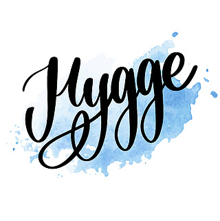 社交媒体和卡片的励志名言丹麦语 hygge 的意思是舒适,放松和舒适