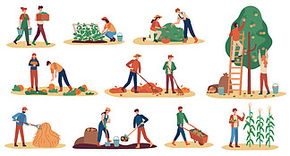 秋收。农场工人采<i>集</i>作物成熟蔬菜、采摘水果和浆果、去除叶子、季节农业载体<i>集</i>。男人和女人挖土豆，采<i>集</i>南瓜和玉米。秋收。农场工人采<i>集</i>作物成熟蔬菜、采摘水果和浆果、去除叶子、季节农业载体