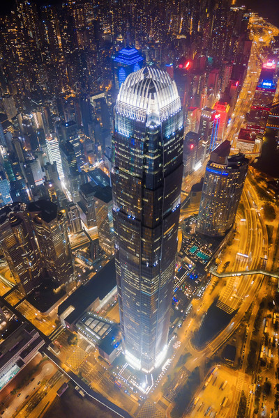 香港全景 鸟瞰图图片