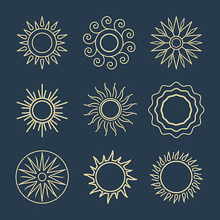太阳的图案符号图片