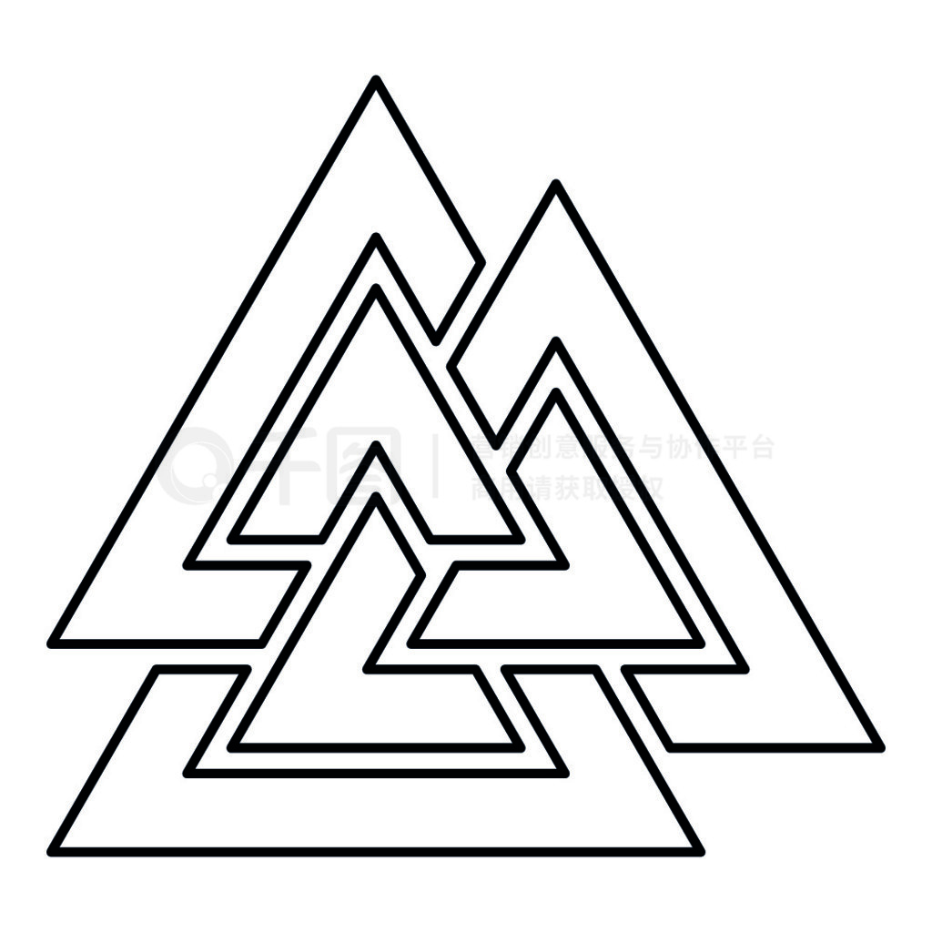 Valknut ŷͼɫʸͼƽʽͼ