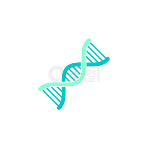 健康医疗标志基因插画设计