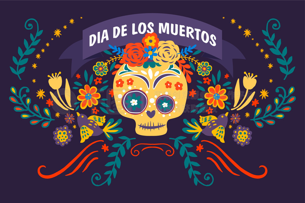 װֲҶĵһ졣 Dia de los muertosףͳīաͷǻֲܺҶӣƽʽʸ Dia de los muertosʻװεͷ