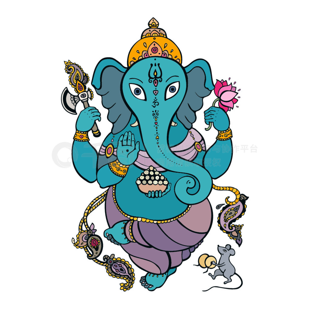 ƵĽɫ Ganapati ڤ롣ӡȽ١ʸֻͼʽڤ