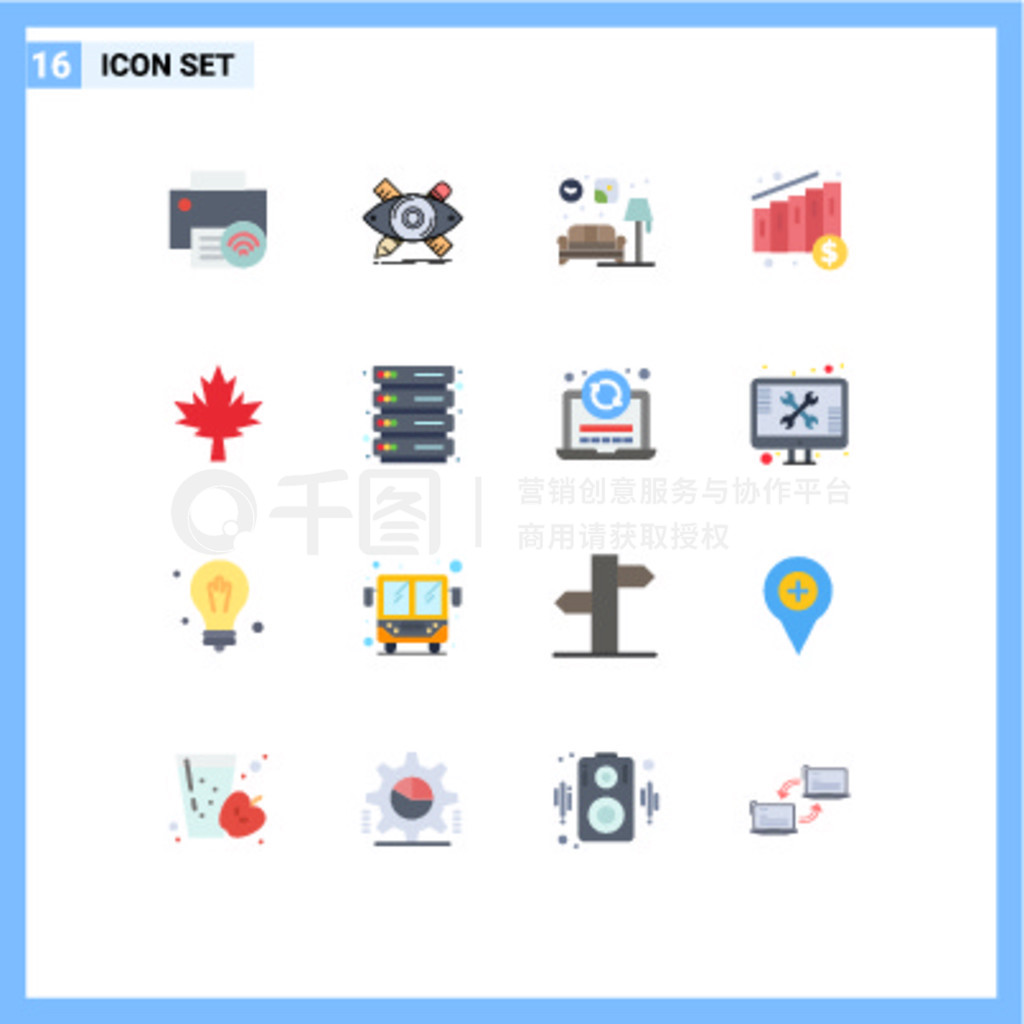 16 Flat Color concept for Websites Mobile and Apps canadaͼͼҽơɳɱ༭Ԫذ