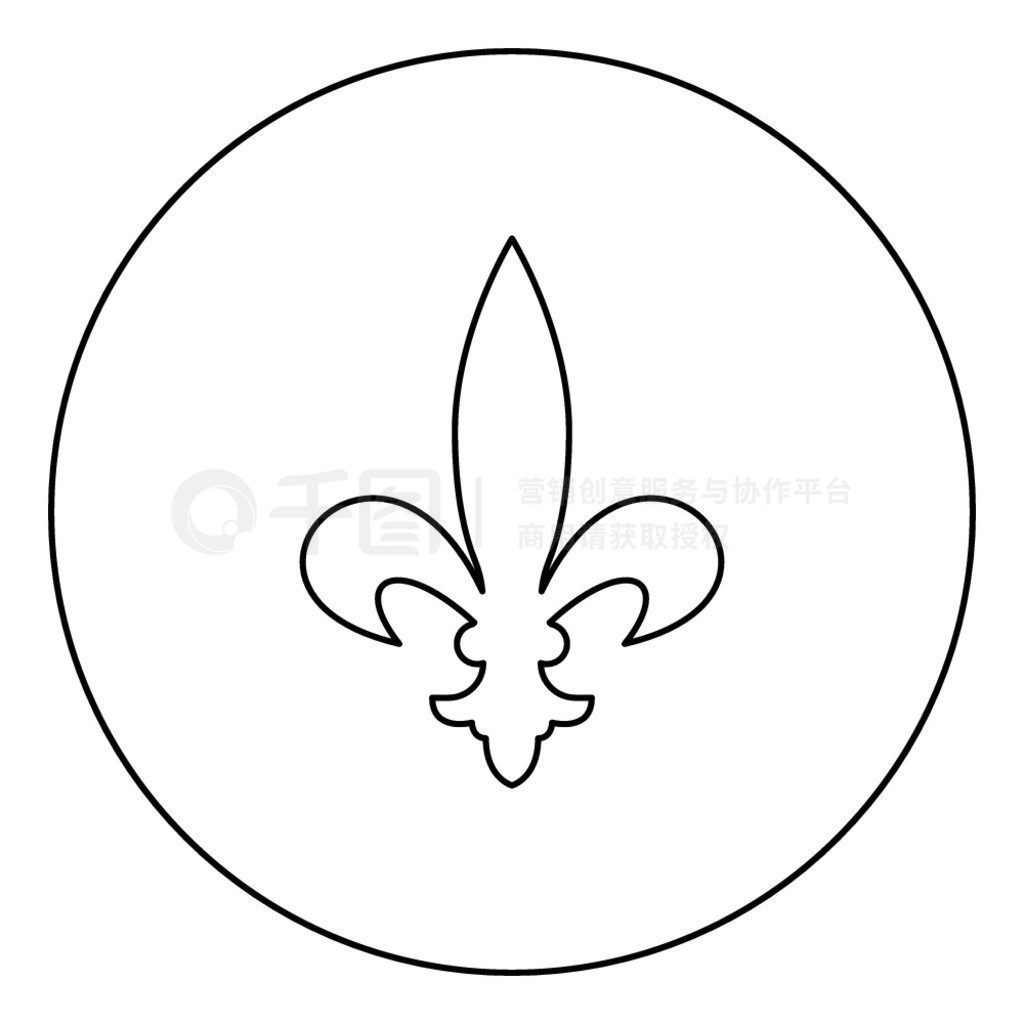 · °ٺϷ Fleur-de-lis ʼҷʽͼԲԲɫʸͼƽʽͼ·  liliya  Fleur-de-lis ʼҷʽͼԲ