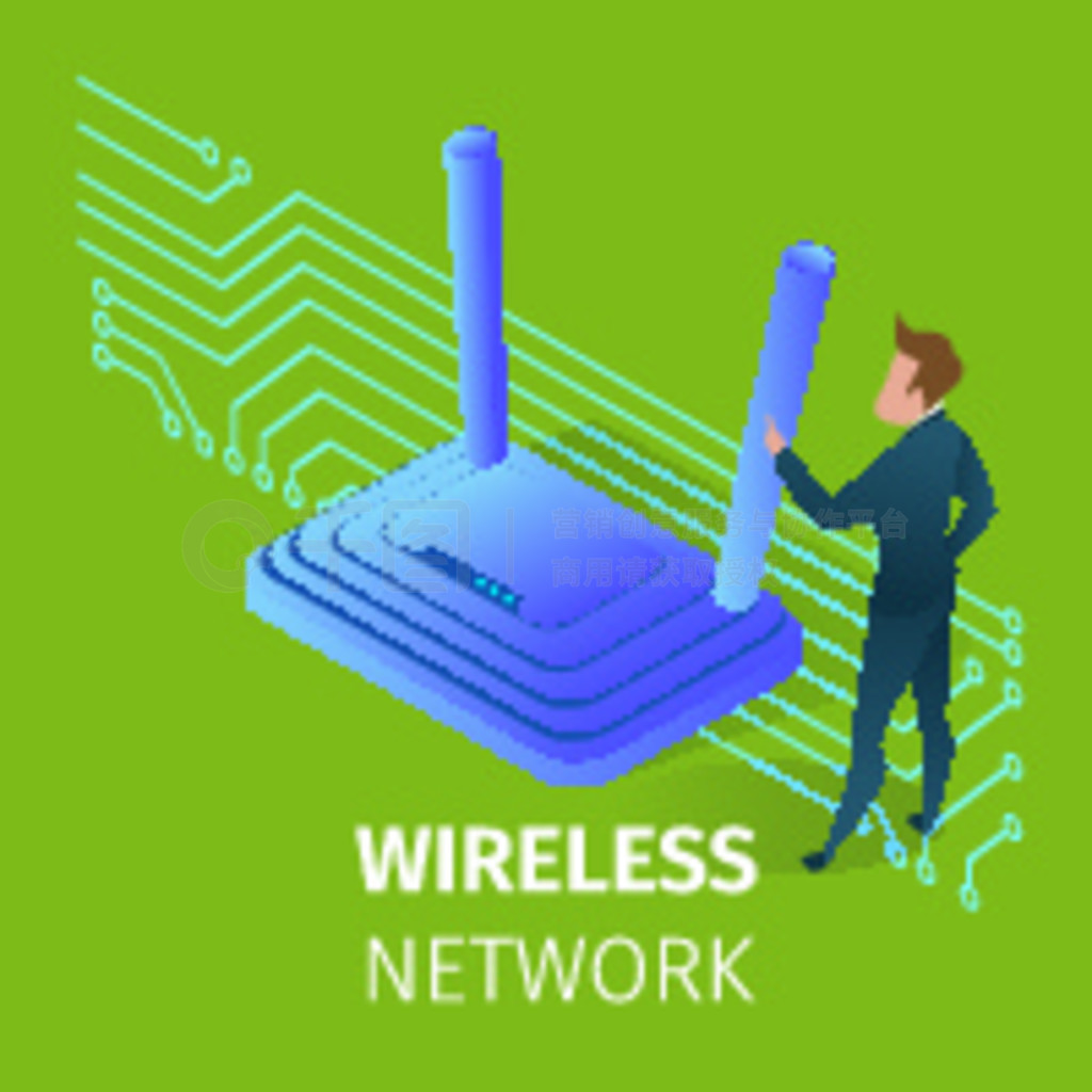 վɫϵľ޴ Wi-fi ·ˡ缼ʹáٻӣ߿Ƽ硣 3D Ⱦ࿨ͨʸͼκе Wi-fi 缼