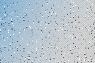 水滴。窗户上逼真的雨滴。淋浴玻璃。圆形水滴在透明背景上。具有颜色渐变效果的湿表<i>面</i>。装饰潮湿的质地。矢量凝结或露水。水滴。窗户上逼真的雨滴。淋浴玻璃。 Aqua 滴在透明背景上。具有颜色渐变效果的湿表<i>面</i>