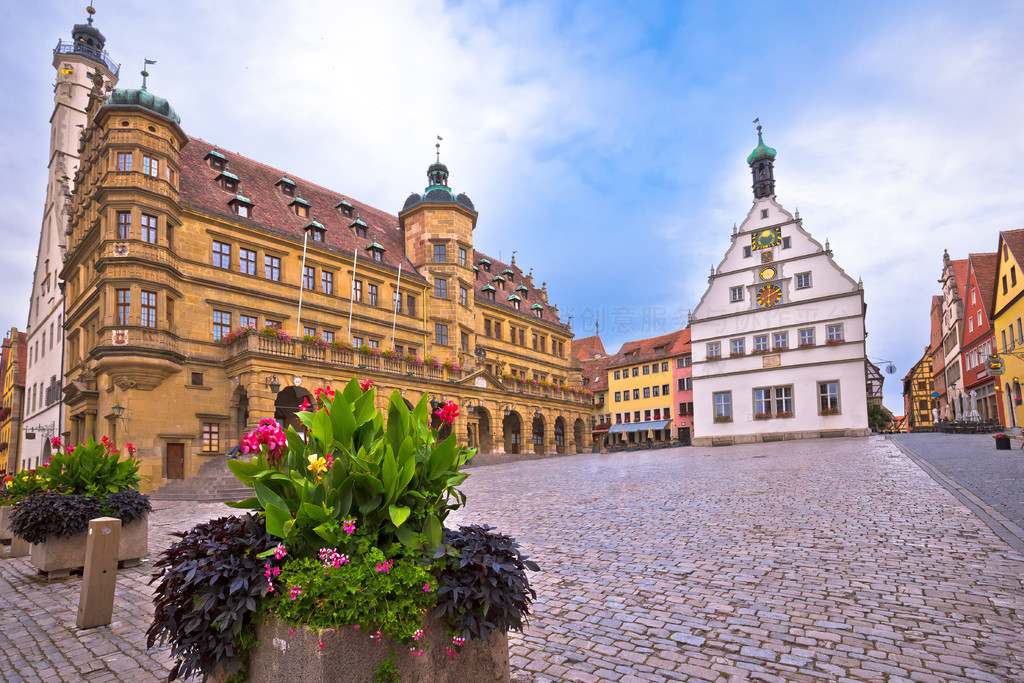 ڱ ob der Tauber͵¹С Rothenburg ob der Tauber 㳡Marktplatz й㳡¹ͷǵ