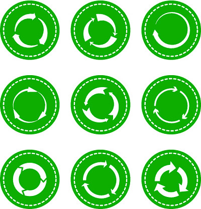 绿色圆圈标志图片