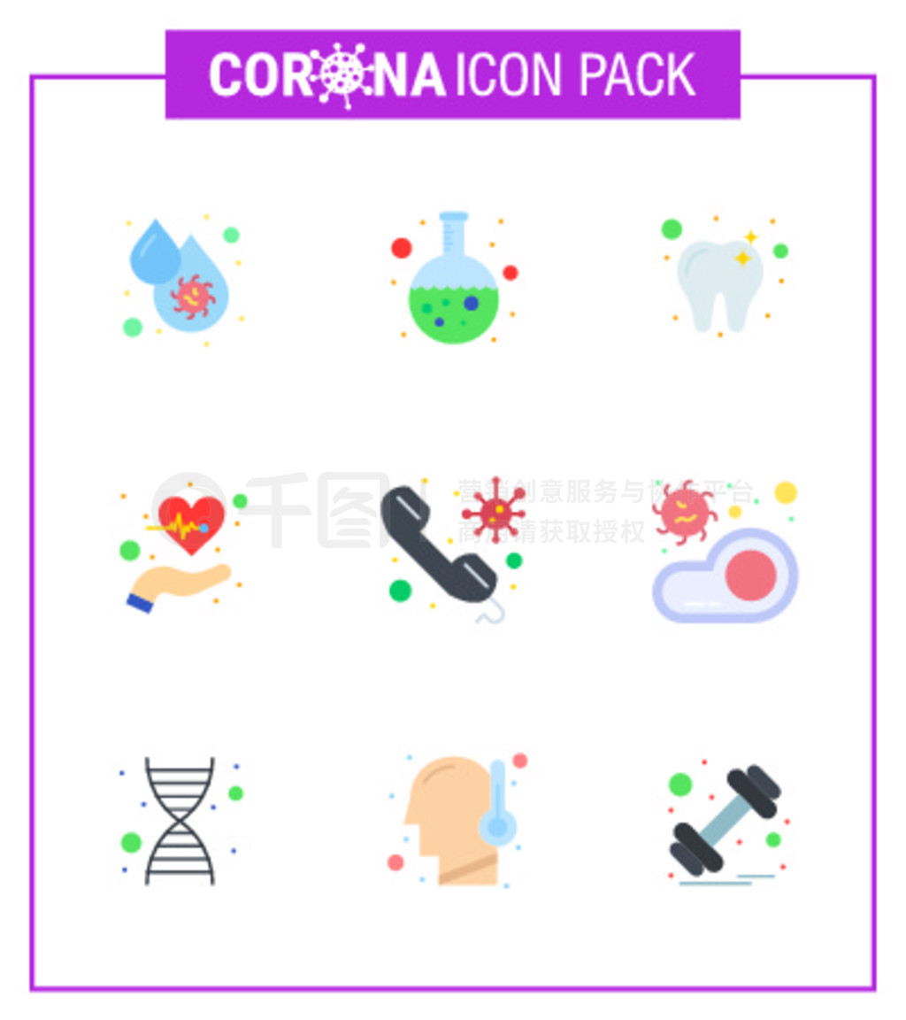  Corona вΪ CORONAVIRUS 9 ƽɫͼСоܲԹ״ 2019-nov Ԫصͼ