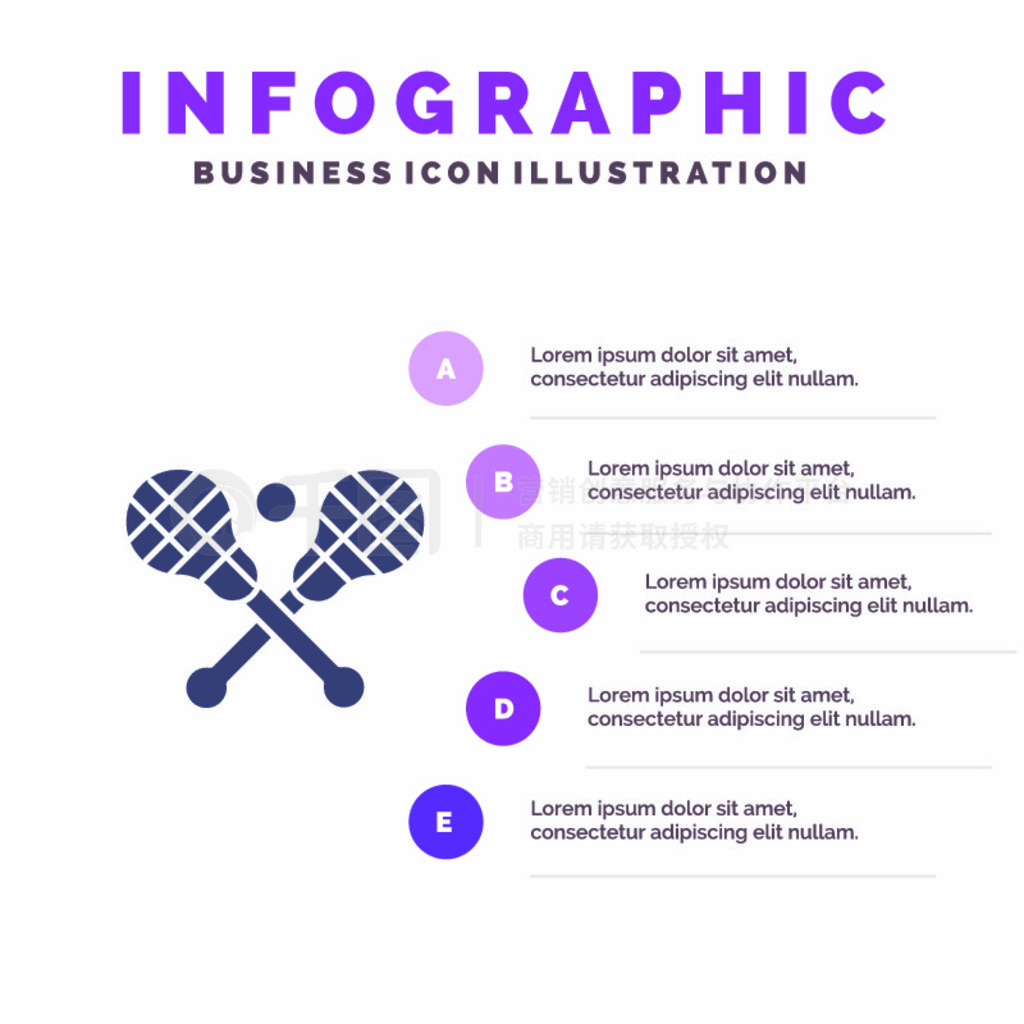 Crosse, Lacrosse, Stick, Sticks Solid Icon Infographics 5 Steps Presentation Background