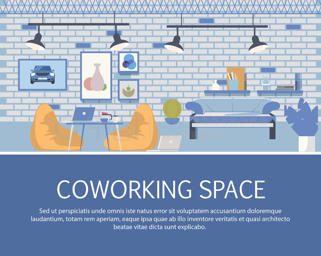 ¥ Coworking ռƺð칫ҾߴִʵĵطѧϰְҵߵĹƽ濨ͨʸͼ¥ʽ칫ռƺ