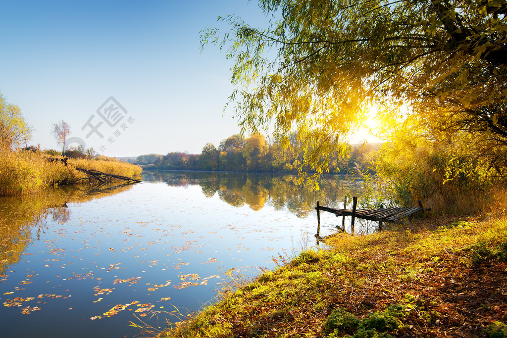 平静的河流和日出的秋天森林作品详情文件格式:jpg文件大小:17.