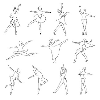 各种舞蹈姿势的简笔画图片