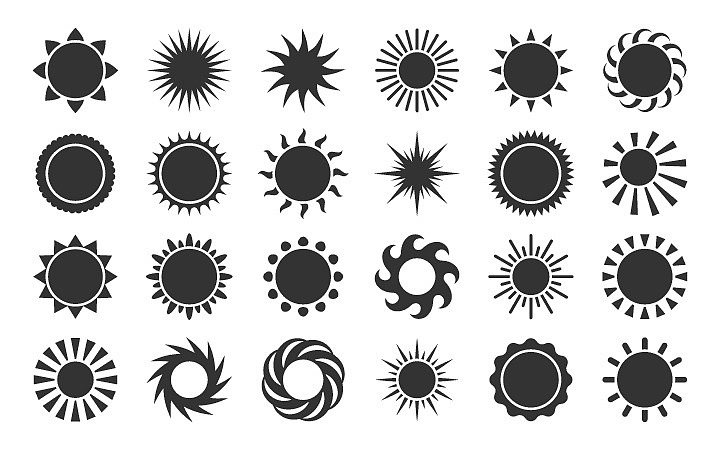 太阳符号图案图片