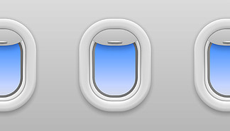 平面<i>窗</i>口。蓝天视野的飞机<i>窗</i>，在飞行飞机、旅行和旅游中打开舷<i>窗</i>，内部无缝矢量纹理。平面<i>窗</i>口。有蓝天视图的飞机<i>窗</i>口，在飞行的飞机、旅行和旅游业的打开的舷<i>窗</i>，无缝的传染媒介纹理