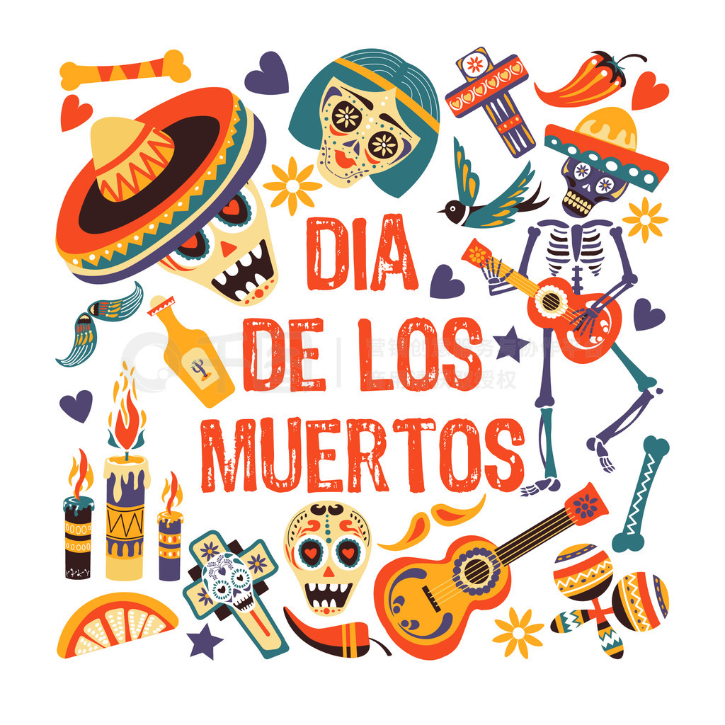 ֮գDia de los muertos ؿñʸеͷǡʮּܺ뼪˹ơװξĹͷ Dia de los Muertosī