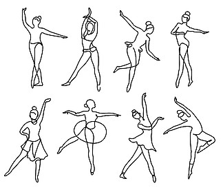 舞蹈基本功动作简笔画图片