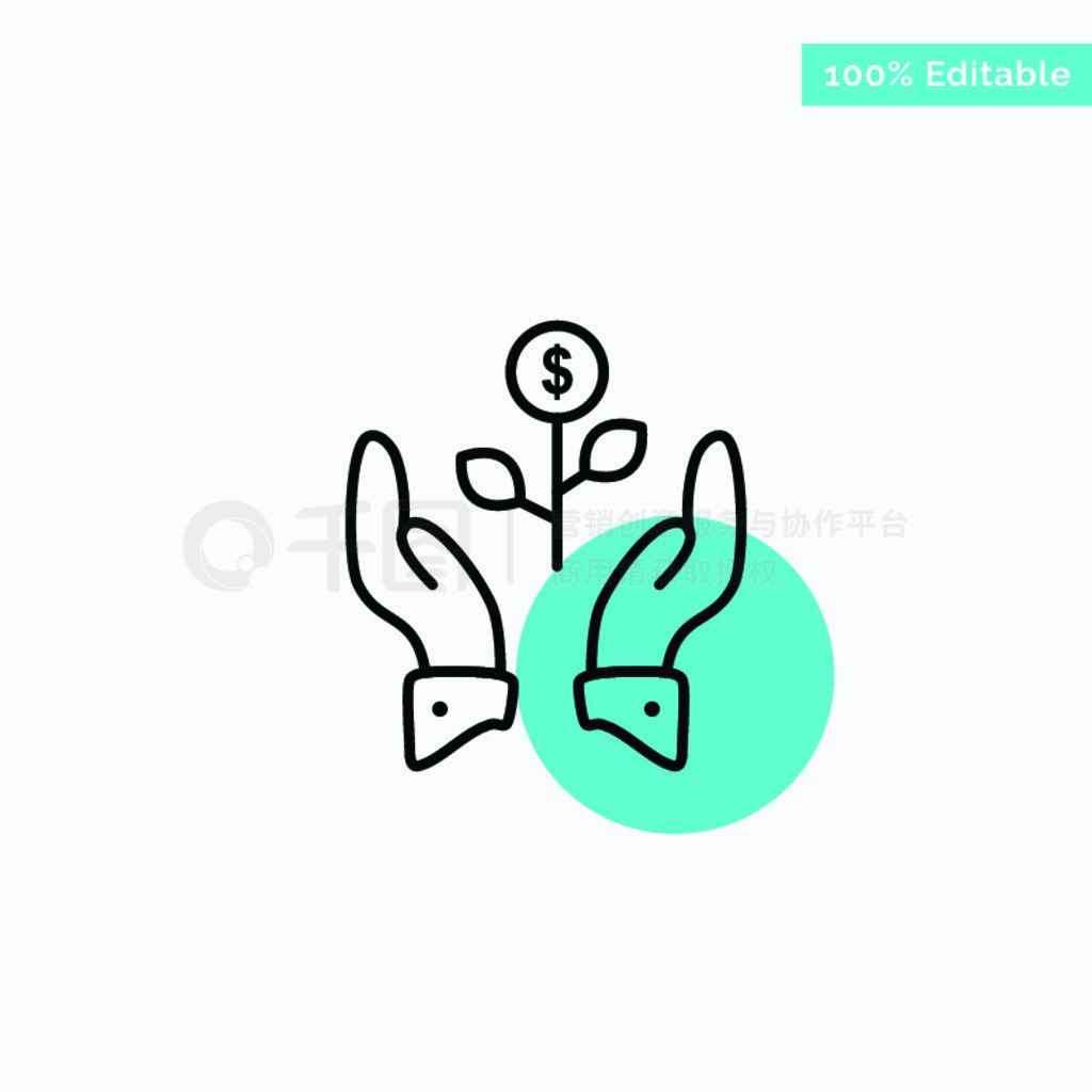 , , ɳ, Ԫ, ֲ, Raise turquoise highlight circle point Vector icon