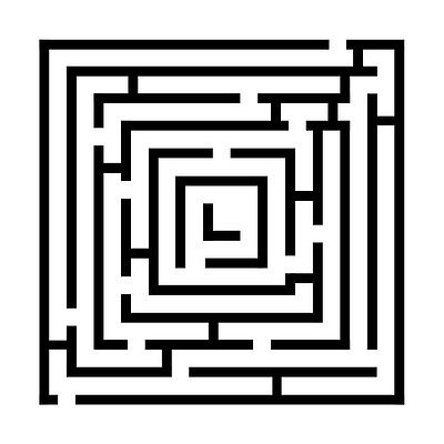 简单的迷宫 长方形图片