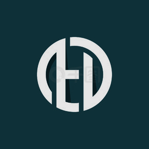 h字母logo设计背景图片