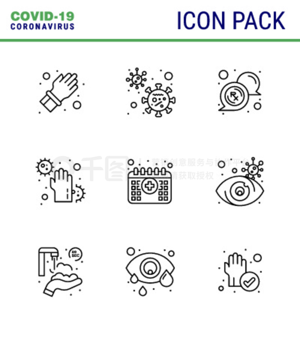 25Coronavirus Emergency Iconset Blue DesignԤԼ֡ݡcovid virus Coronavirus 2019-nov disease Ve