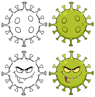 冠状病毒图片卡通新型图片