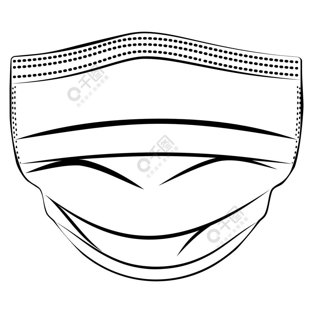 一次性防护面罩外科口罩插图设计