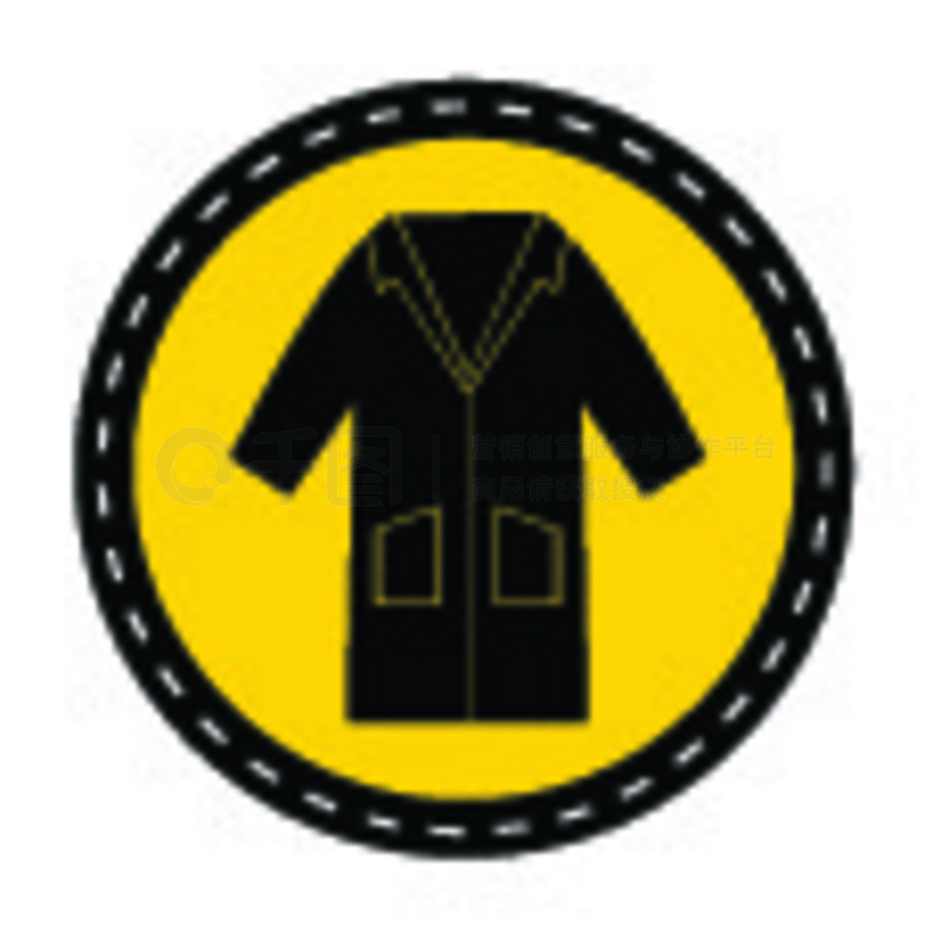 PPE Icon.Wear Smock Symbol Sign Isolate On White Background, Vector Illustration