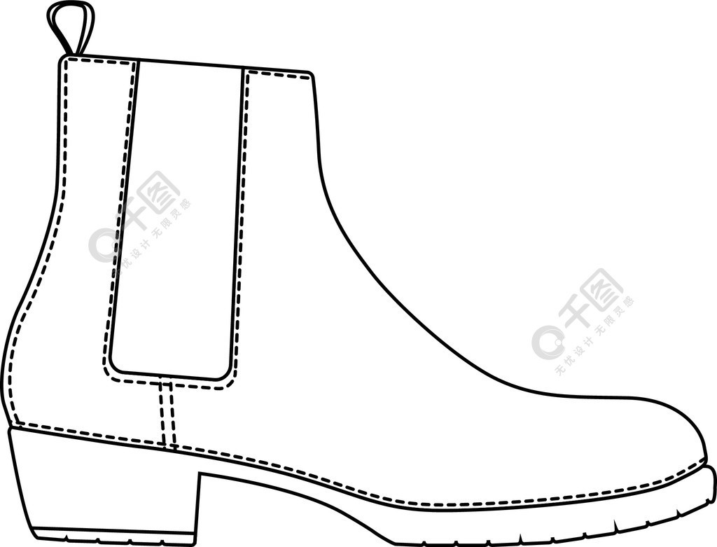 马丁靴制作图纸图片