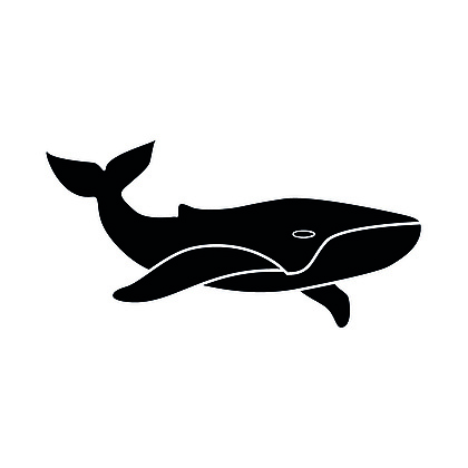 鲸鱼骨头 卡通画图片