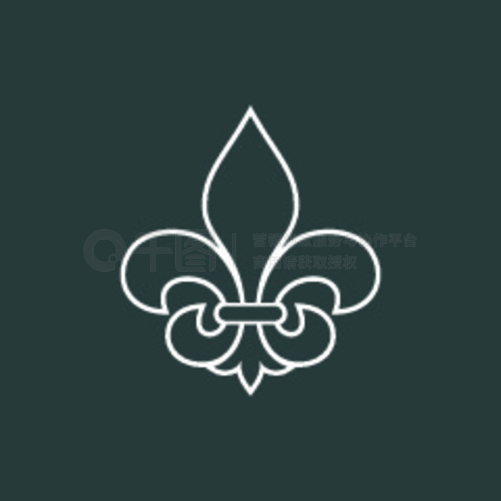 Heraldic Vintage Crest Flower Fleur de Lis ־ģͼơʸ EPS 10