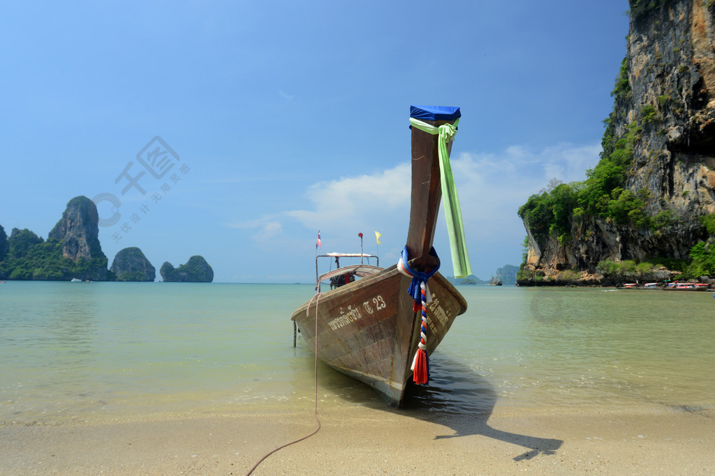 位於泰國南部安達曼海的甲米市外奧南附近萊雷的帽子湯姆賽海灘泰國