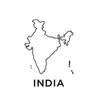 印度的轮廓简图图片